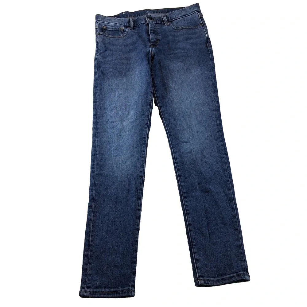 Banana Republic Skinny Leg Jeans Mens 33x32 Medium Wash Stretch Washwell Denim
